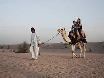 Man walking Camel in Dubai, UAE