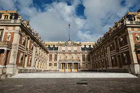 courtyard in Versailles Palace